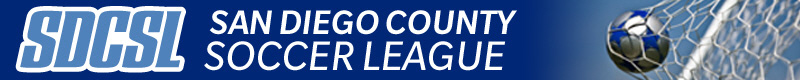 San Diego County Soccer League banner